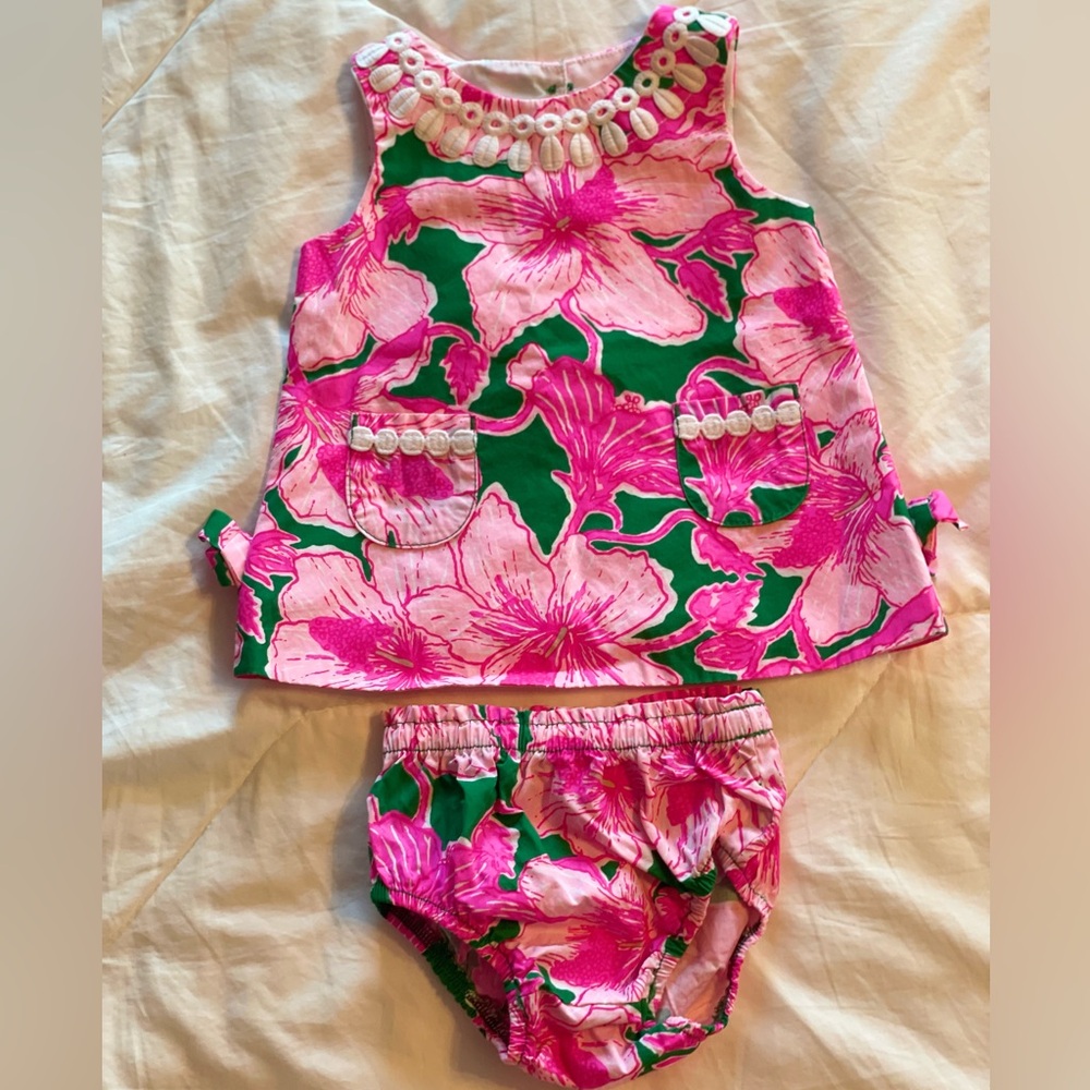 Lilly Pulitzer Baby Lilly Floral Shift Dress- Never worn